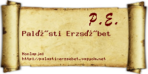 Palásti Erzsébet névjegykártya