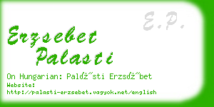 erzsebet palasti business card